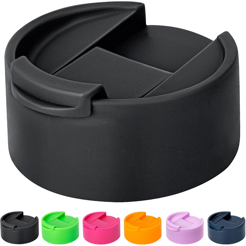 Bluwing Flip Lid for Hydro Flask Wide Mouth  Replacement Lid for Hydroflask 12-64 oz Simple Modern  Takeya  Iron Flask and Other Wide Mouth Bottle (Black) - Image 1